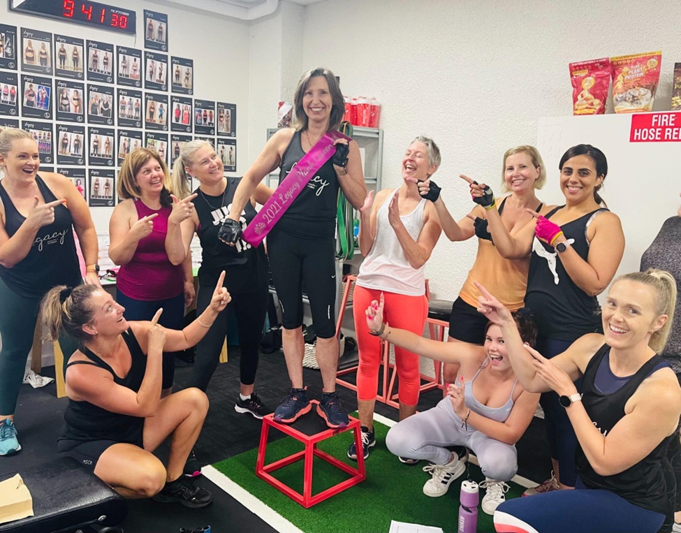 Supportive gym members